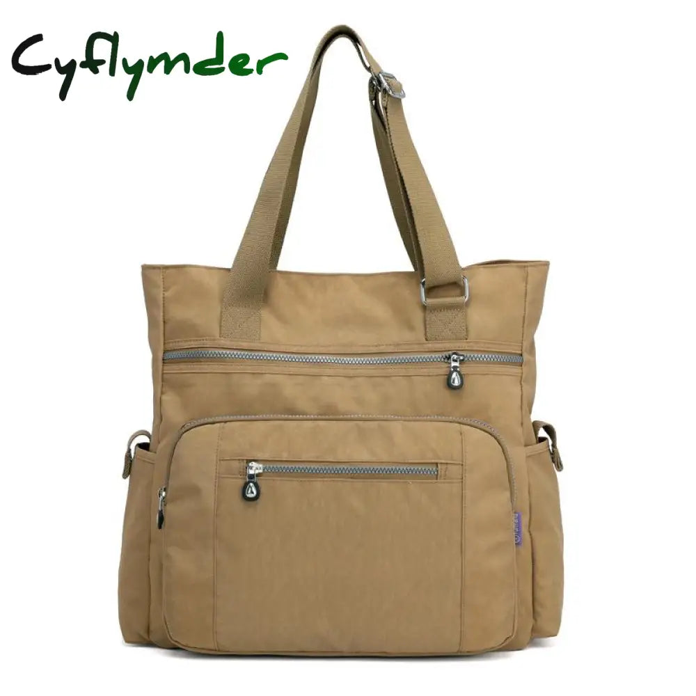 Cyflymder Canvas Handbag Fashion Women’s Shoulder Bag Leisure Messenger Light Crossbody Bags For