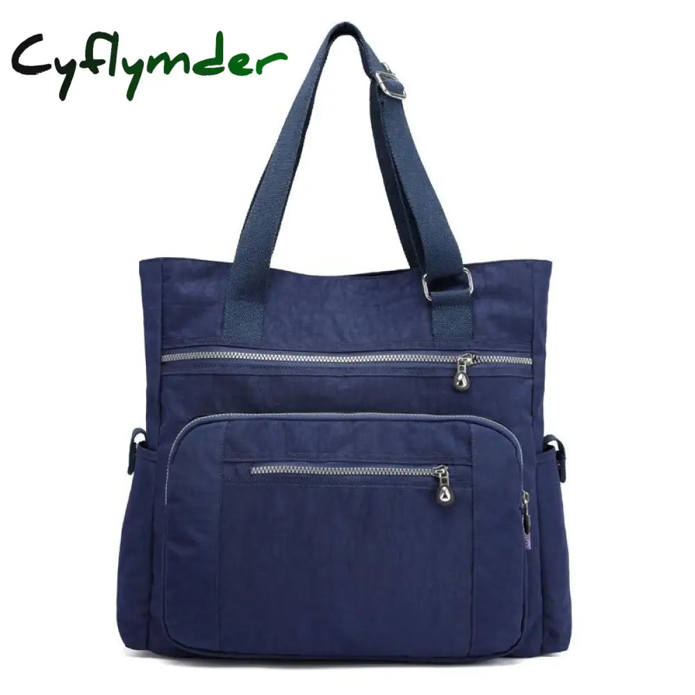 Cyflymder Canvas Handbag Fashion Women’s Shoulder Bag Leisure Messenger Light Crossbody Bags For