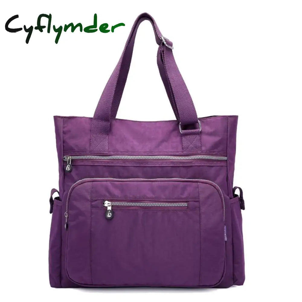 Cyflymder Canvas Handbag Fashion Women’s Shoulder Bag Leisure Messenger Light Crossbody Bags For