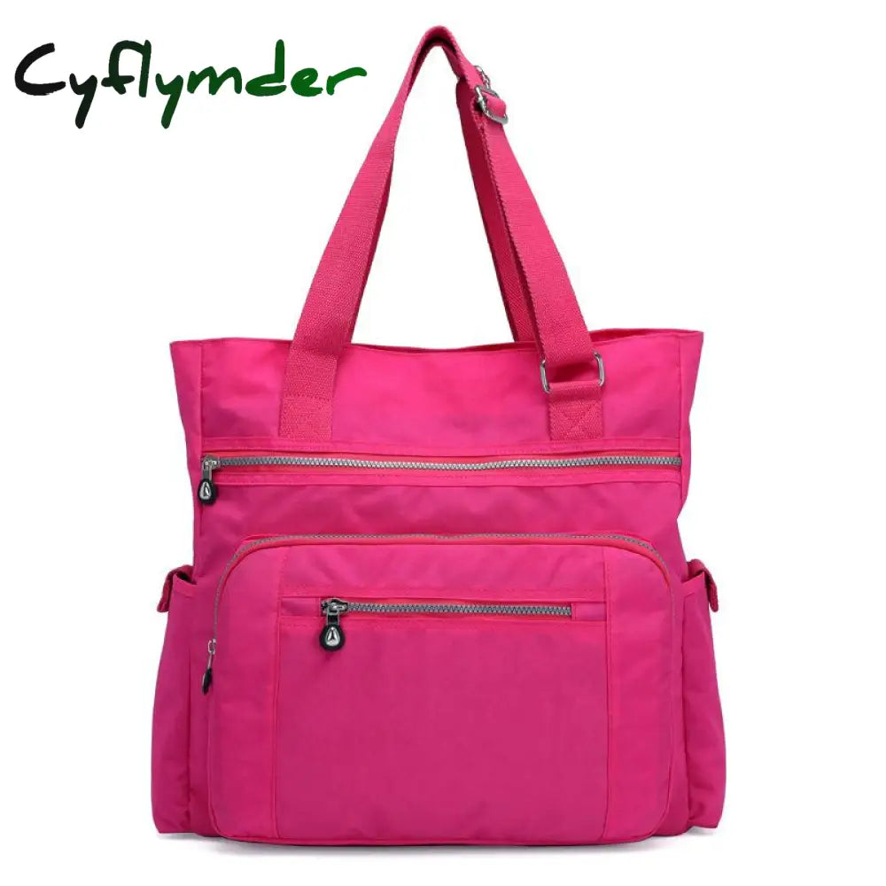 Cyflymder Canvas Handbag Fashion Women’s Shoulder Bag Leisure Messenger Light Crossbody Bags For