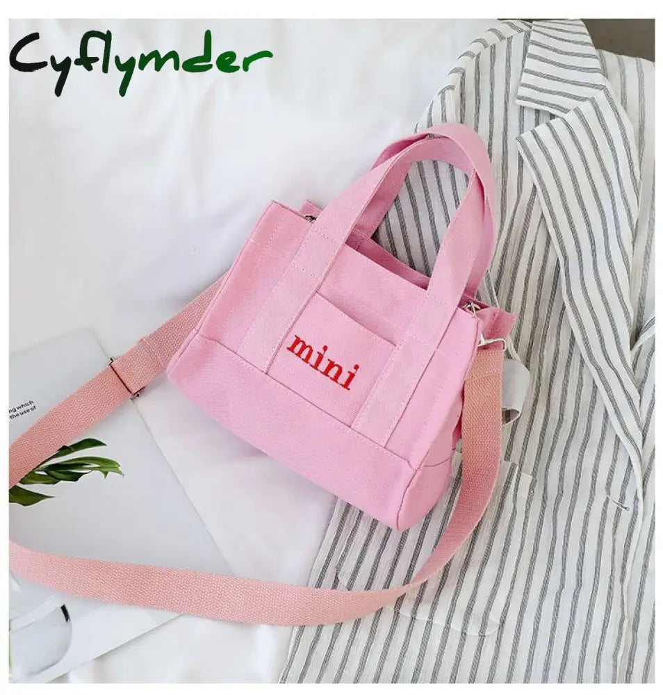 Cyflymder Canvas Messenger Bag For Women Mini Fresh Literature And Art Leisure Korean Simple