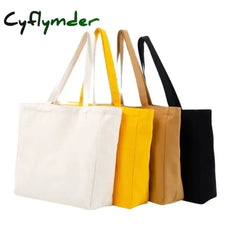 Canvas Shopping Bag Portable Folding Tote Bags Handbag for Outdoor Travel Women Shoulder Bag Reusable Shopper Storage Bag Pocket