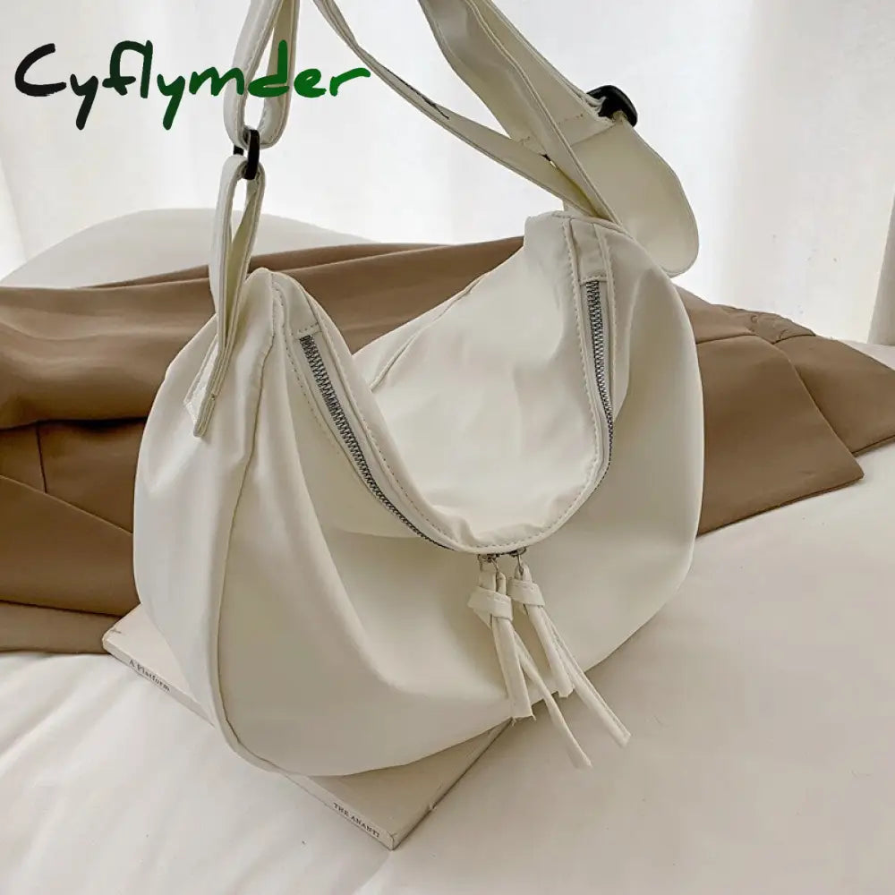 Cyflymder Canvas Women’s Bag Cheap Casual Large Capacity Shoulder Bags Fashion Zipper Handbags