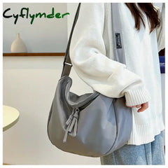 Cyflymder Canvas Women’s Bag Cheap Casual Large Capacity Shoulder Bags Fashion Zipper Handbags