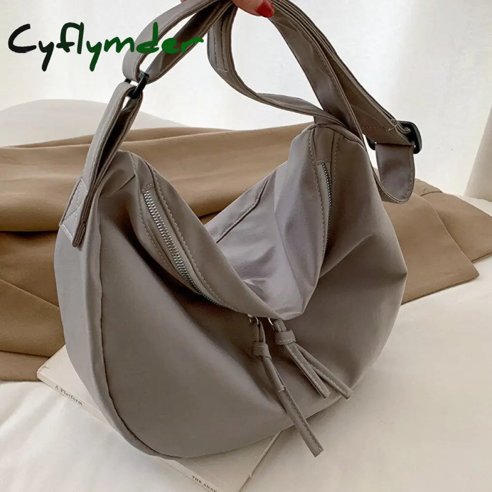 Cyflymder Canvas Women’s Bag Cheap Casual Large Capacity Shoulder Bags Fashion Zipper Handbags