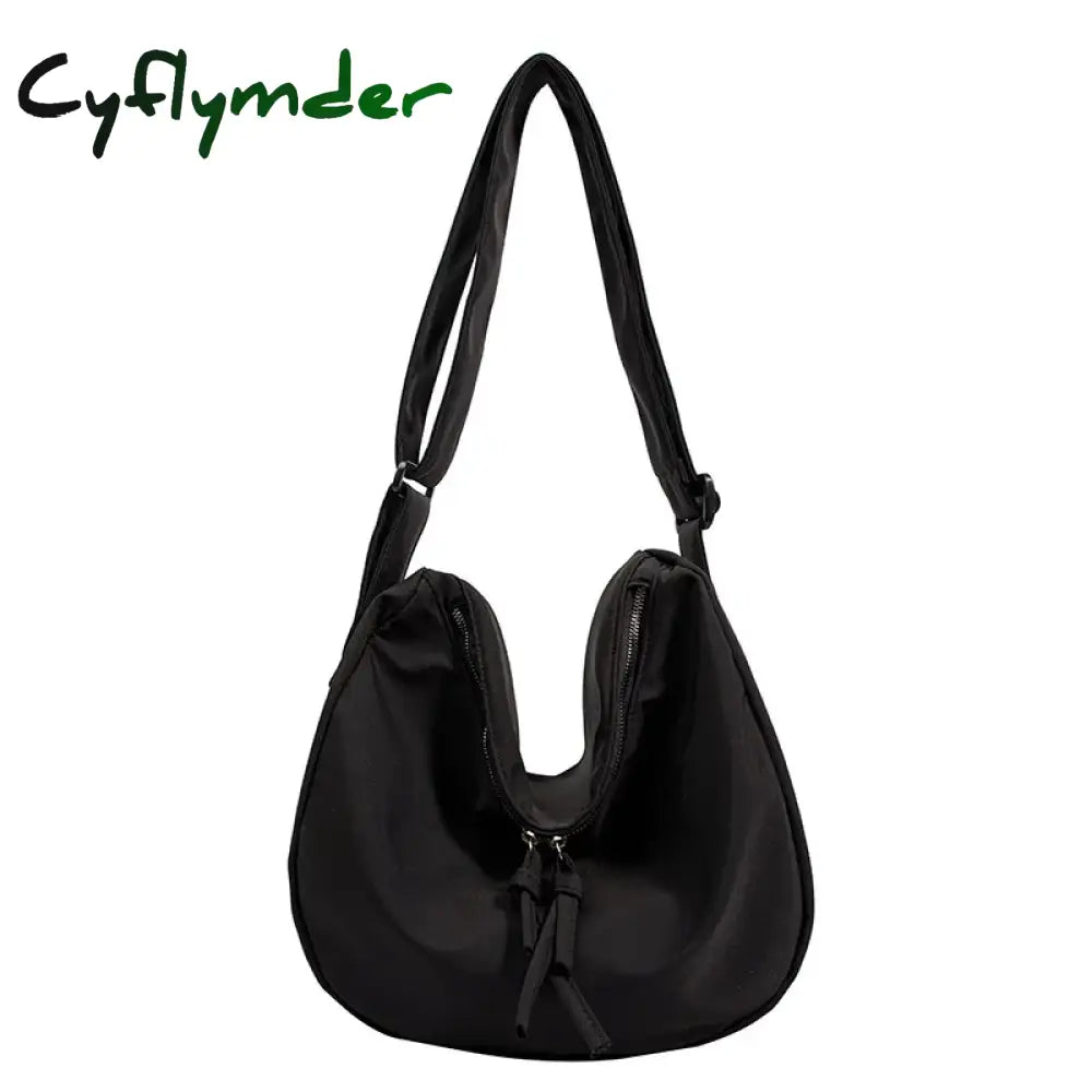 Cyflymder Canvas Women’s Bag Cheap Casual Large Capacity Shoulder Bags Fashion Zipper Handbags