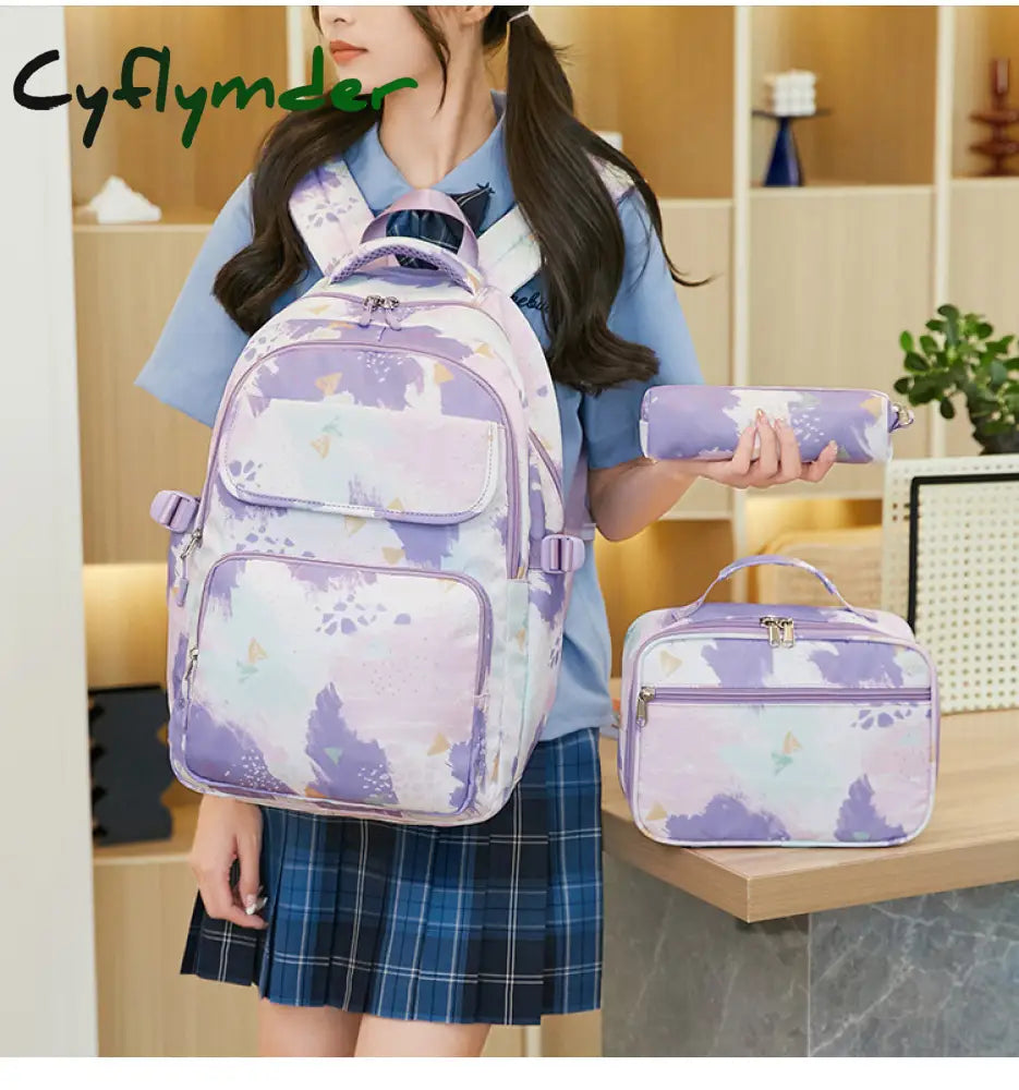 Cyflymder Cartoon 3D Creative Children School Bags Girls Sweet Kids Backpack Lightweight Waterproof