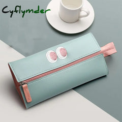 Cyflymder Cartoon Little Monster Pencil Case For Office Large Capacity Pu Bag Material Escolar