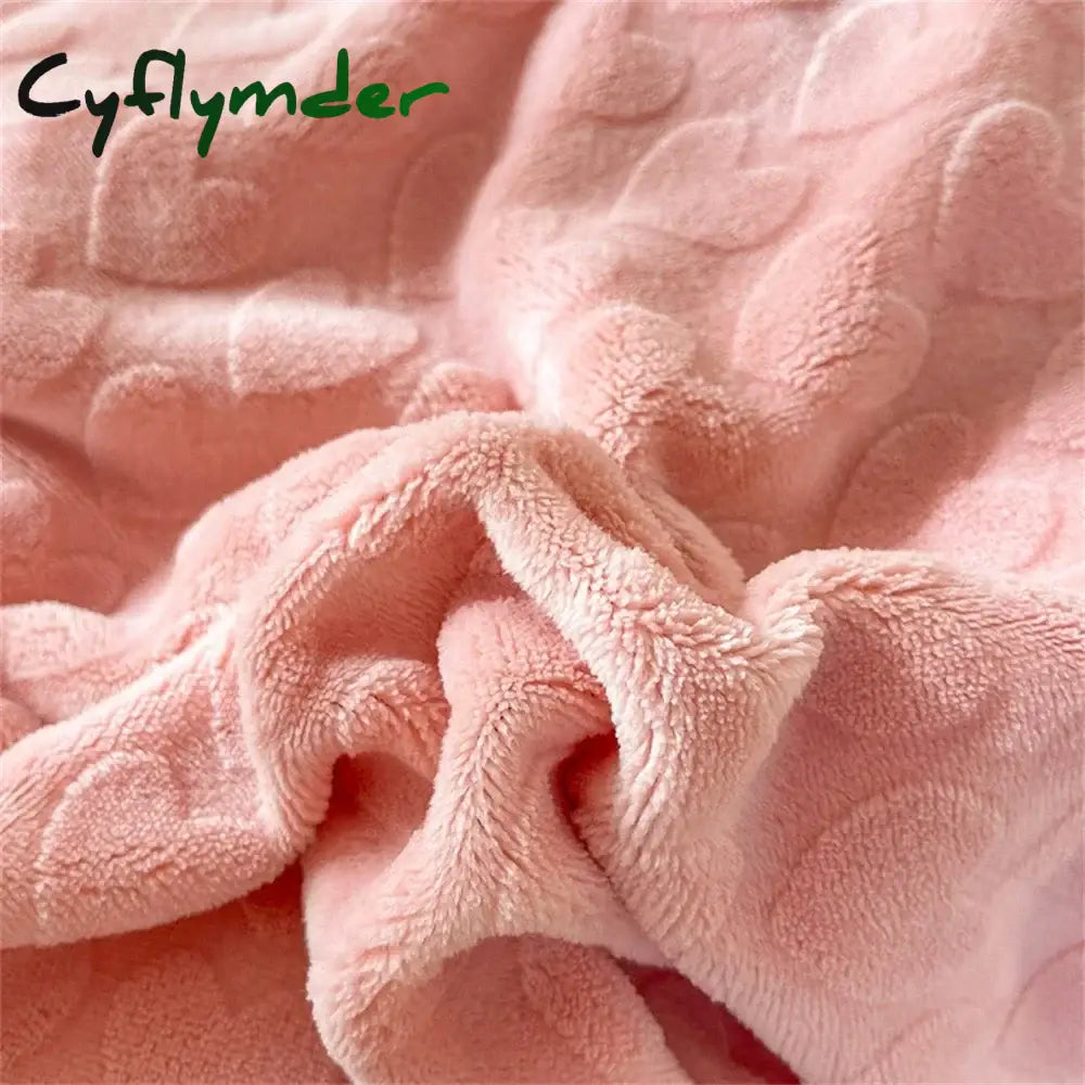Cyflymder Carved Milk Velvet Bedding Set Girl Luxury Princess Ruffle Bow Bed Linen Thicken Warm Quilt Cover Sheet