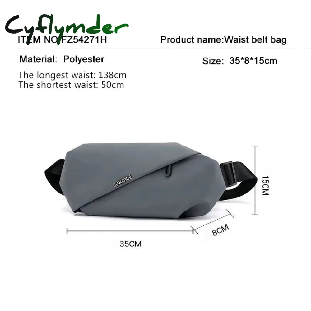 Cyflymder Casual Fanny Pack Banane Sac Chest Bag Waist Men’s Women Purse Male Belt Banana Bags