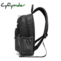 Cyflymder Casual Men Small Backpack Multi-Function School Book Bag For College Student Waterproof