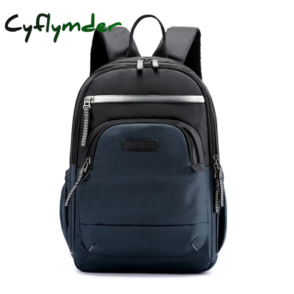 Cyflymder Casual Men Small Backpack Multi-Function School Book Bag For College Student Waterproof