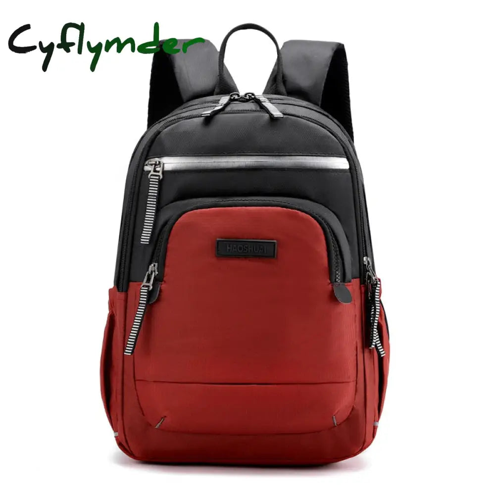 Cyflymder Casual Men Small Backpack Multi-Function School Book Bag For College Student Waterproof