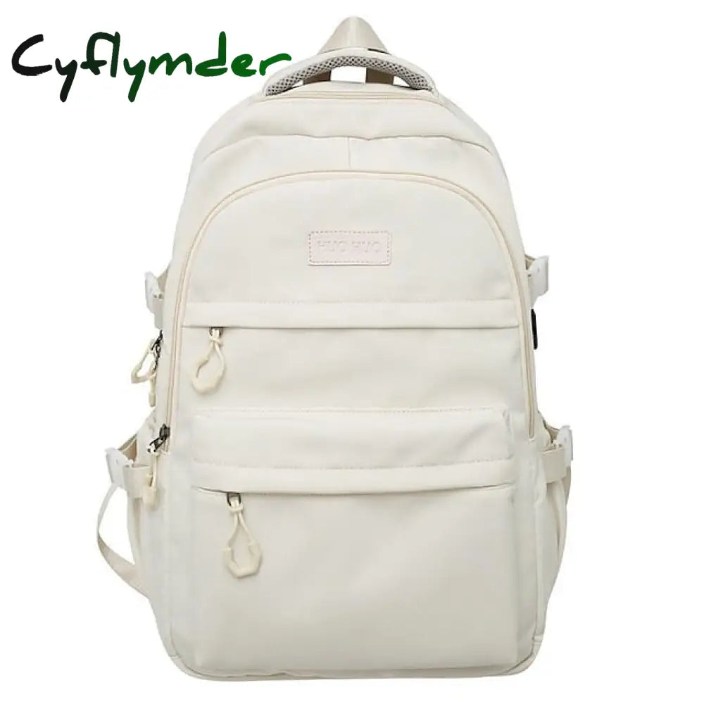 Cyflymder Casual Nylon Backpack For School And Travel - Stylish Durable Design Perfect Students