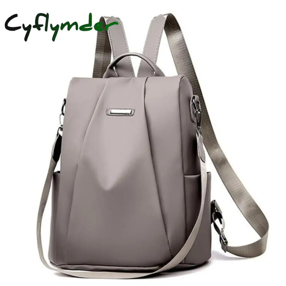 Cyflymder Casual Oxford Backpack Women Black Waterproof Nylon School Bags For Teenage Girls High