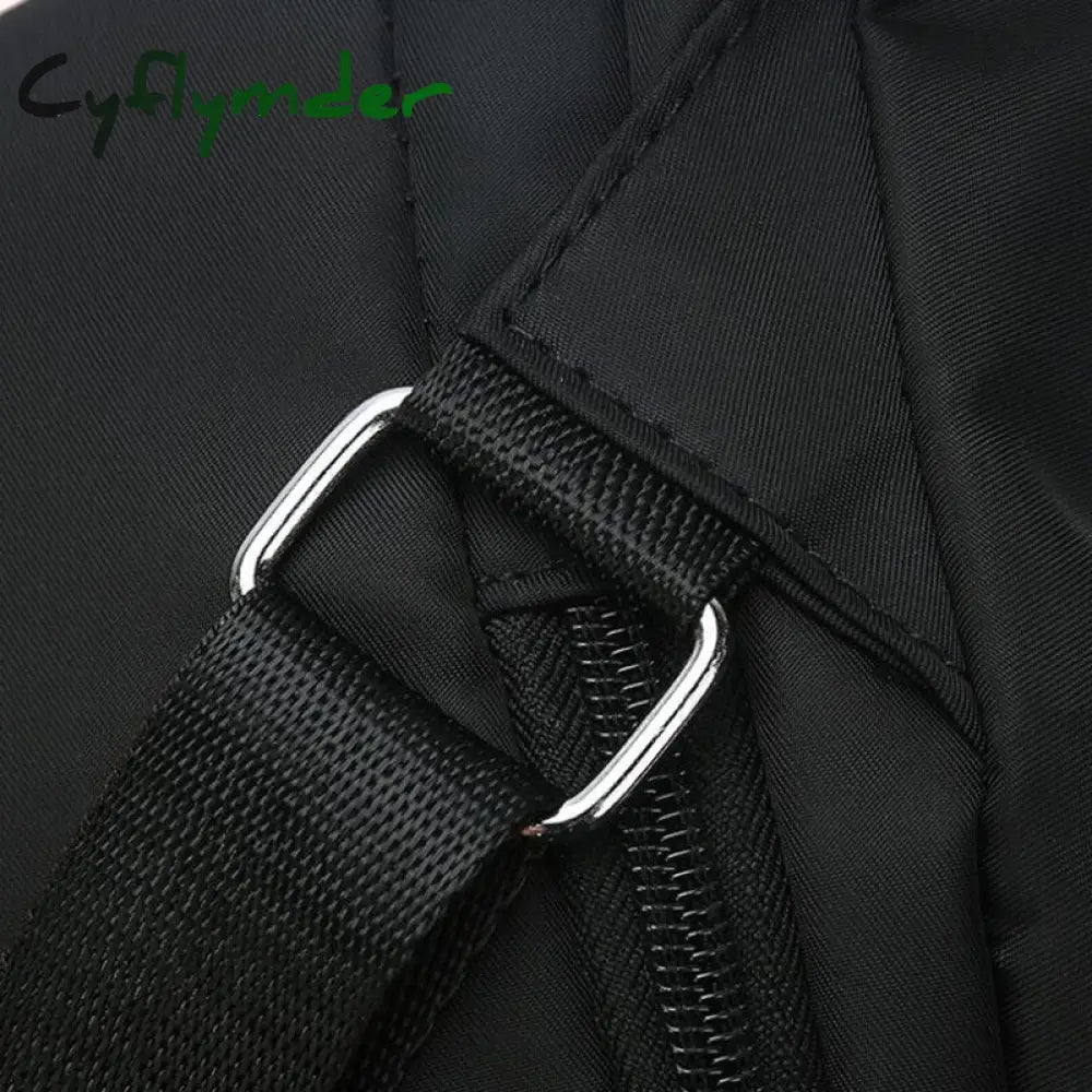 Cyflymder Casual Oxford Backpack Women Black Waterproof Nylon School Bags For Teenage Girls High