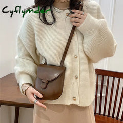 Cyflymder Casual Small Box Designer Bag Women’s Shoulder Crossbody Bags New Fashion Pu Leather