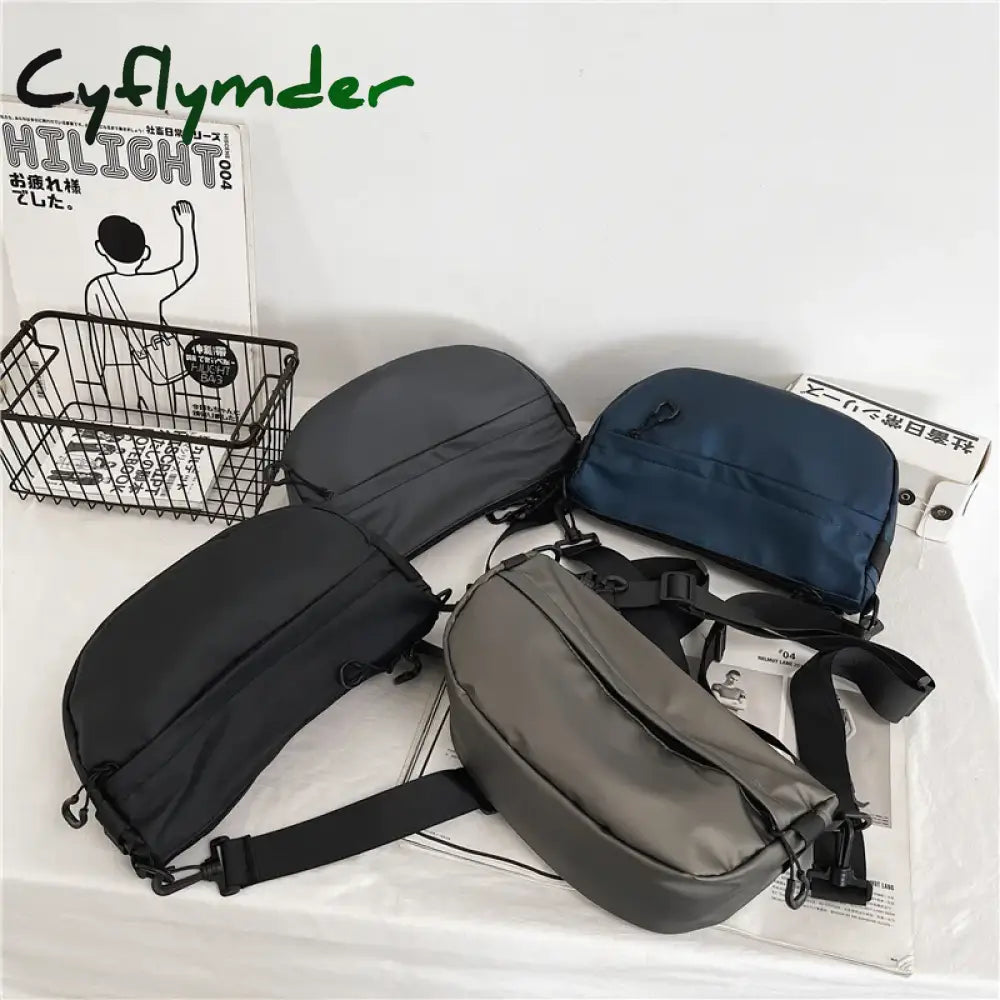 Cyflymder Casual Solid Color Women Bags Luxury Designer Shoulder Handbag Nylon Cloth Lady Messenger