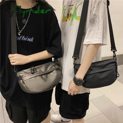 Cyflymder Casual Solid Color Women Bags Luxury Designer Shoulder Handbag Nylon Cloth Lady Messenger