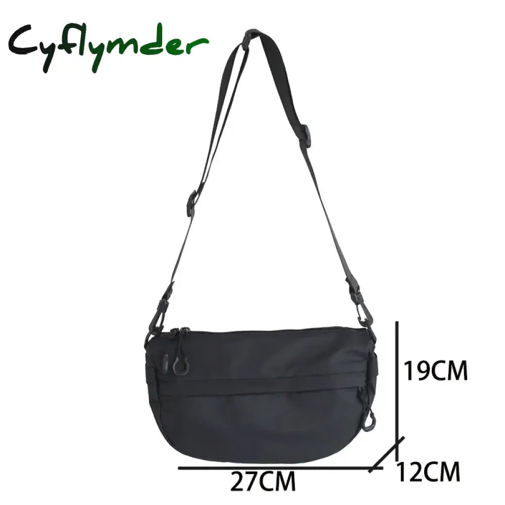 Cyflymder Casual Solid Color Women Bags Luxury Designer Shoulder Handbag Nylon Cloth Lady Messenger