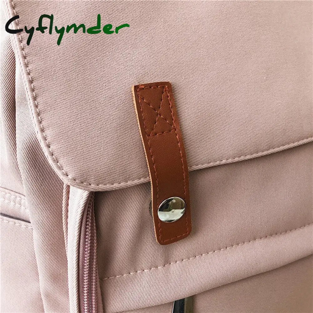 Cyflymder Casual Women Backpack Waterproof Nylon Female Shoulder Bag Large Capacity Travel Ladies
