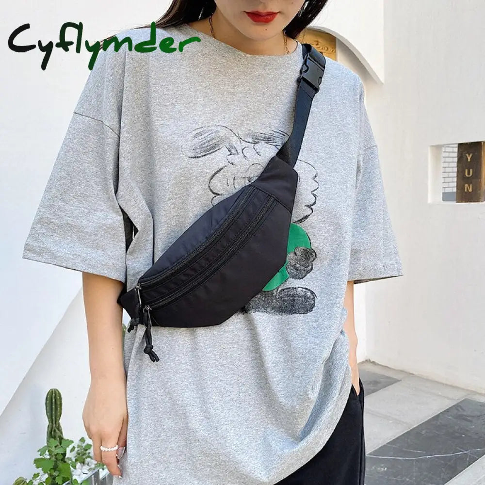 Cyflymder Chest Bag Fashion Outdoor Men Waist Bum Fanny Pack Cross-Body Shoulder Pocket Closure