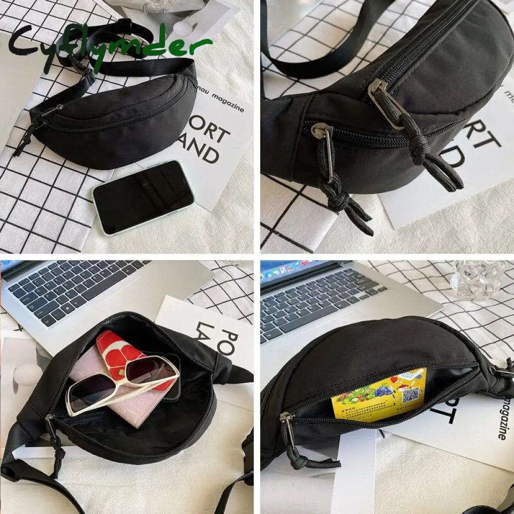 Cyflymder Chest Bag Fashion Outdoor Men Waist Bum Fanny Pack Cross-Body Shoulder Pocket Closure