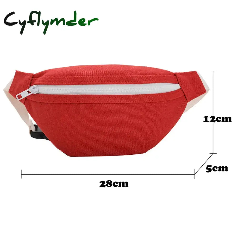 Cyflymder Children’s Bag New Cute Baby Waist Kids Girl Boy Red Fanny Pack Toddler Packs Belt