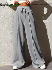 Cyflymder- City Walk Wide Leg Sweatpants Grey / Xs