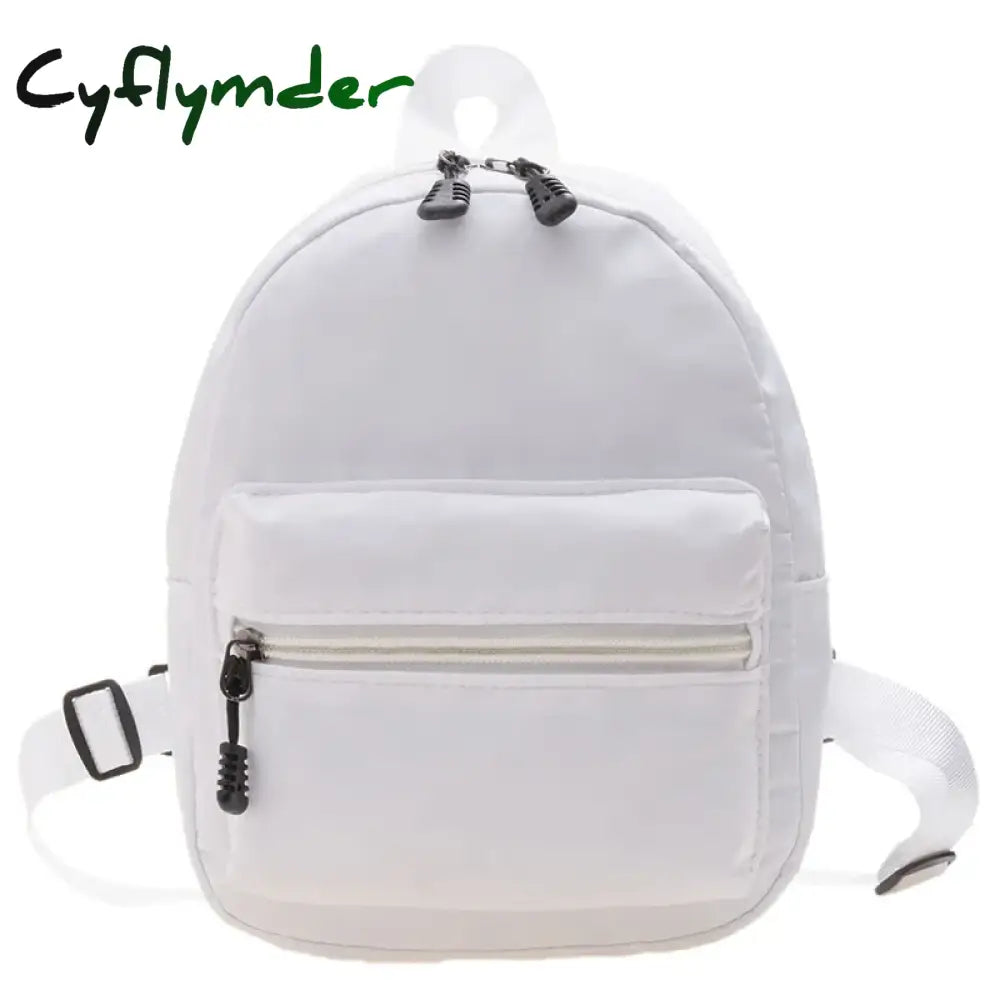 Cyflymder Classic Cute Solid Women Backpack High Quality Designer Nylon Causal For Girl Sweet