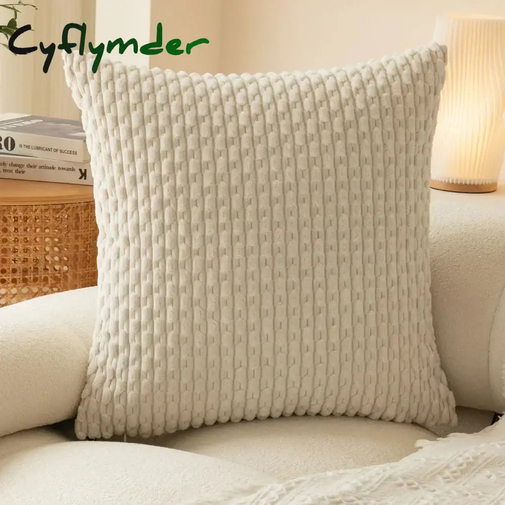 Cyflymder Classic Short Chain Corduroy Cushion Cover Pillowcase Home Living Room Sofa Car Seat Back Pillow Case 30x50