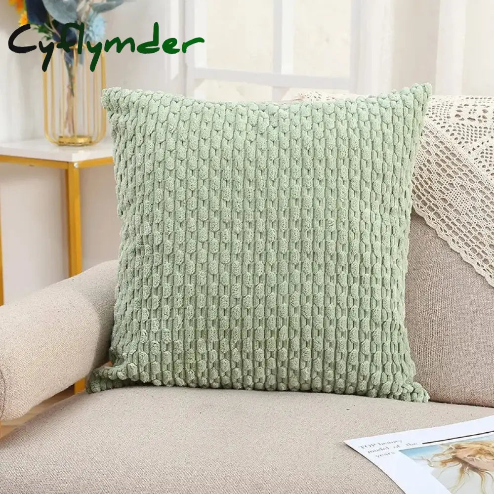 Cyflymder Classic Short Chain Corduroy Cushion Cover Pillowcase Home Living Room Sofa Car Seat Back Pillow Case 30x50