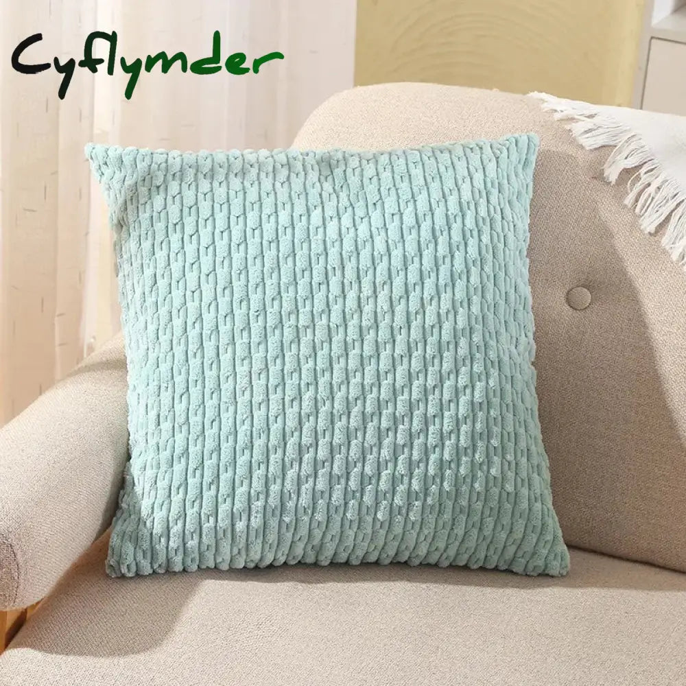 Cyflymder Classic Short Chain Corduroy Cushion Cover Pillowcase Home Living Room Sofa Car Seat Back Pillow Case 30x50