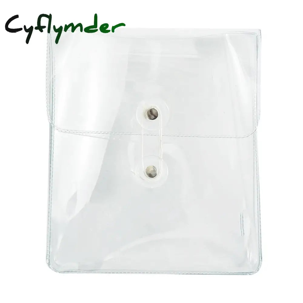 Cyflymder Clear Cosmetic Bag Waterproof Pvc Pencil Pouch Toiletry Carry Portable Organizer Sticker