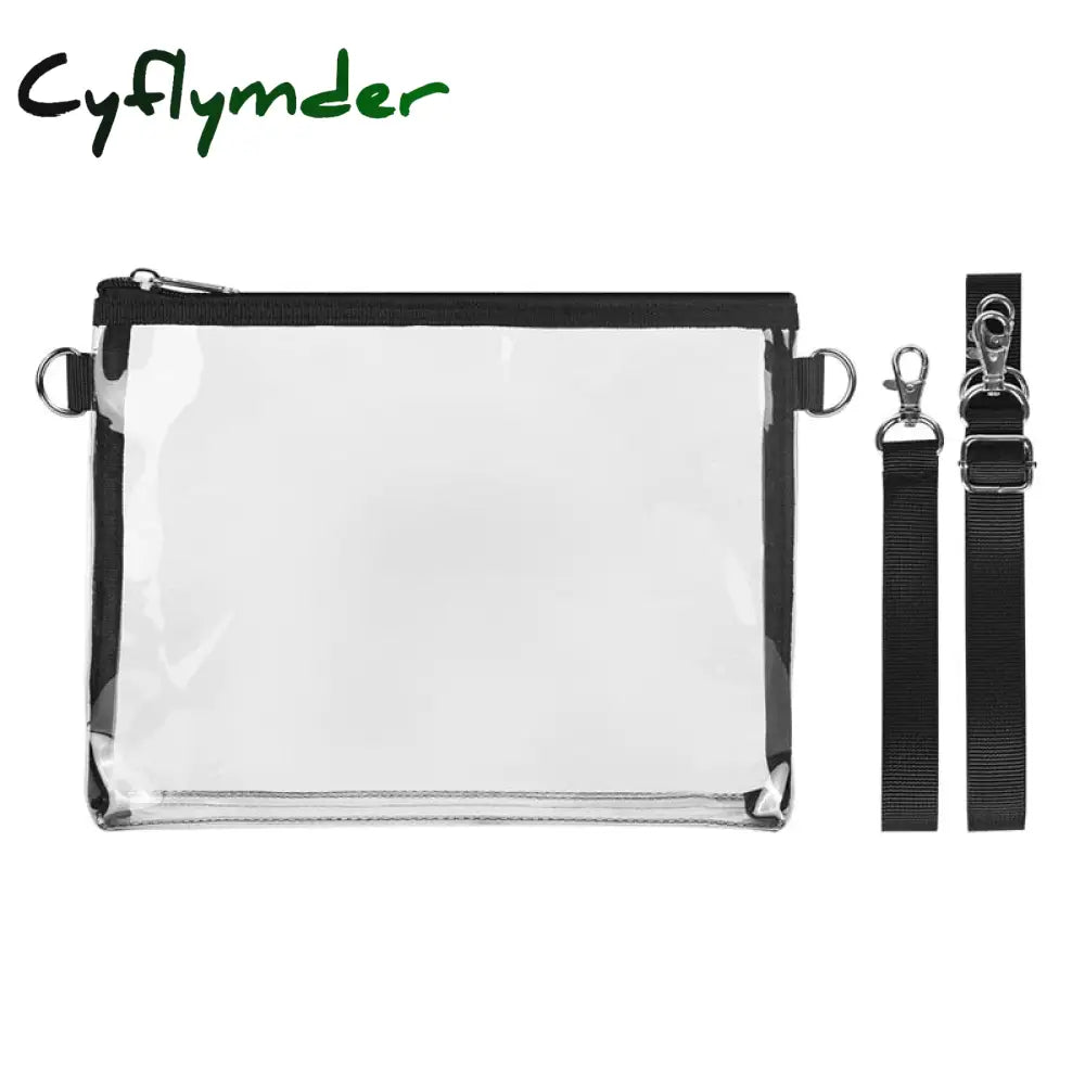 Cyflymder Clear Crossbody Purse Bag Stadium Approved Messenger Bags Adjustable Strap For Concerts