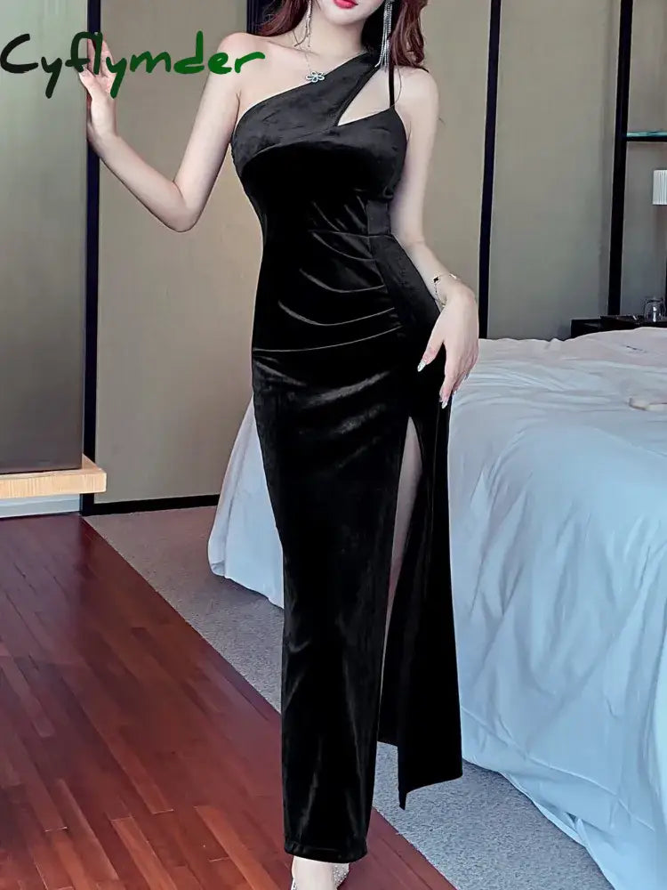 Cyflymder club outfits Women Elegant Bodycon Midi Party Dress Sleeveless Slim Vintage Prom Black Vestidos Female