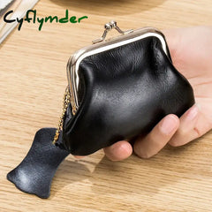 Coin Purse for Women Genuine Cow Leather Ladies Fashion Wallets Small Purses Elegant Wallet