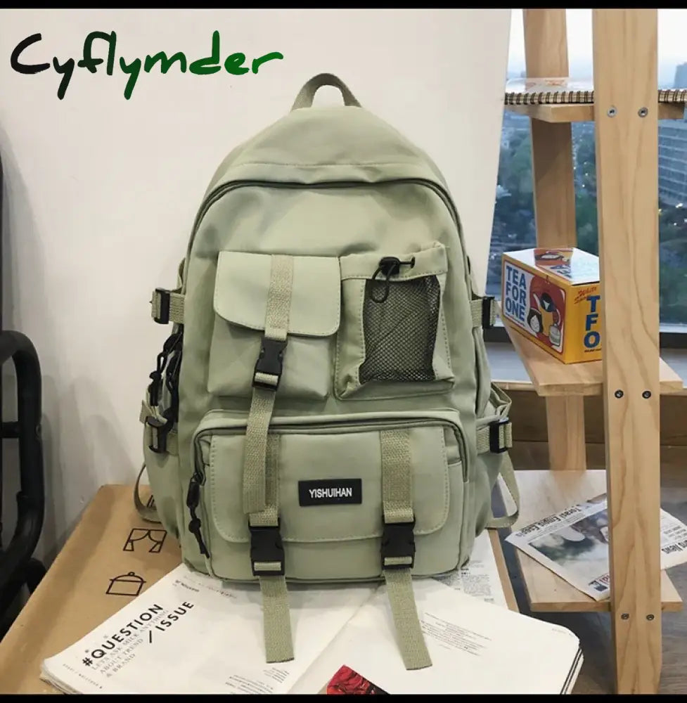 Cyflymder College Mesh Ladies Backpack Waterproof Female Fashion School Bag Laptop Student Girl