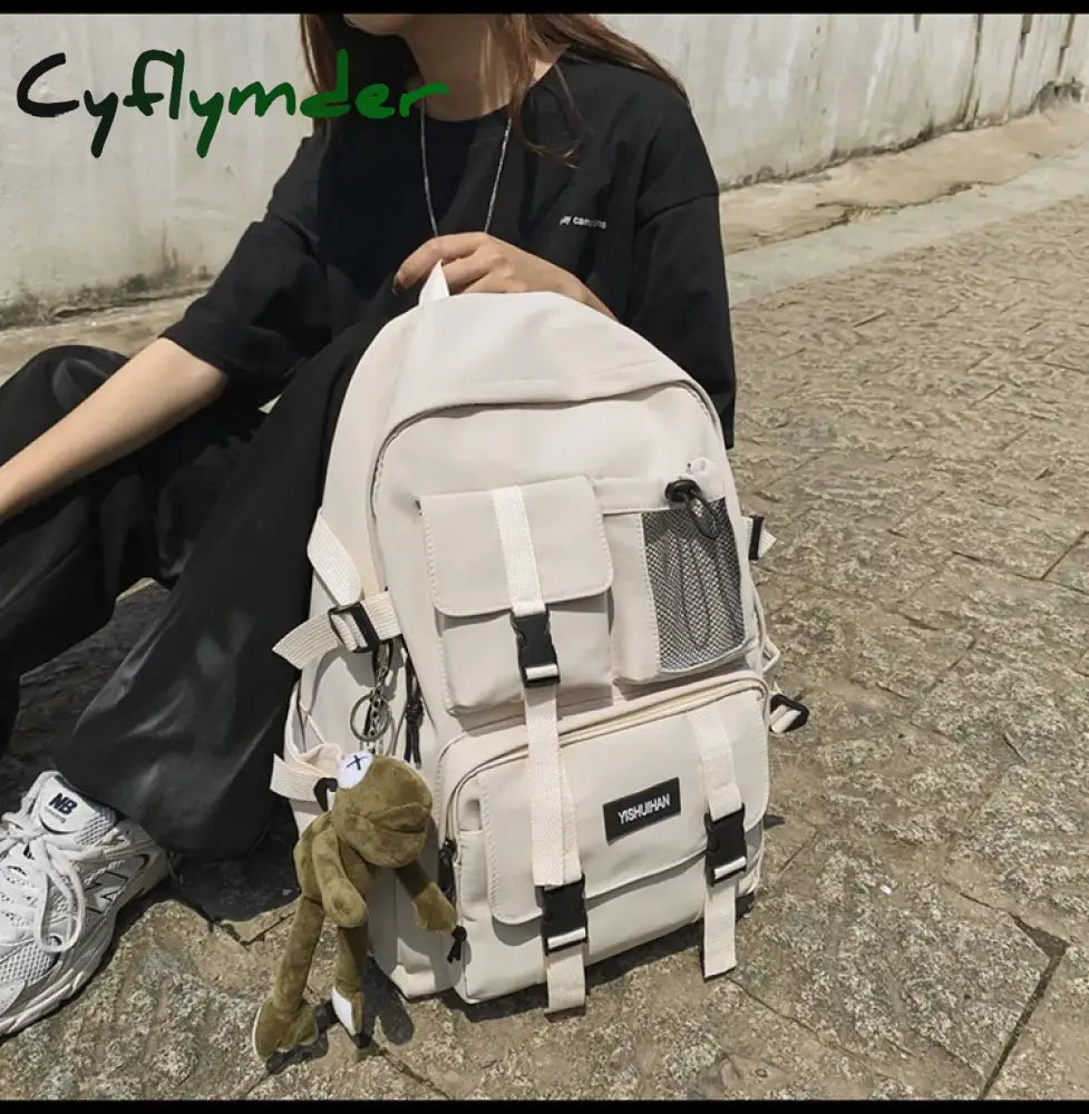 Cyflymder College Mesh Ladies Backpack Waterproof Female Fashion School Bag Laptop Student Girl