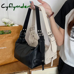 Cyflymder Cool Girls Hobos Small Shoulder Bags Soft Pu Leather Women’s Designer Underarm Bag