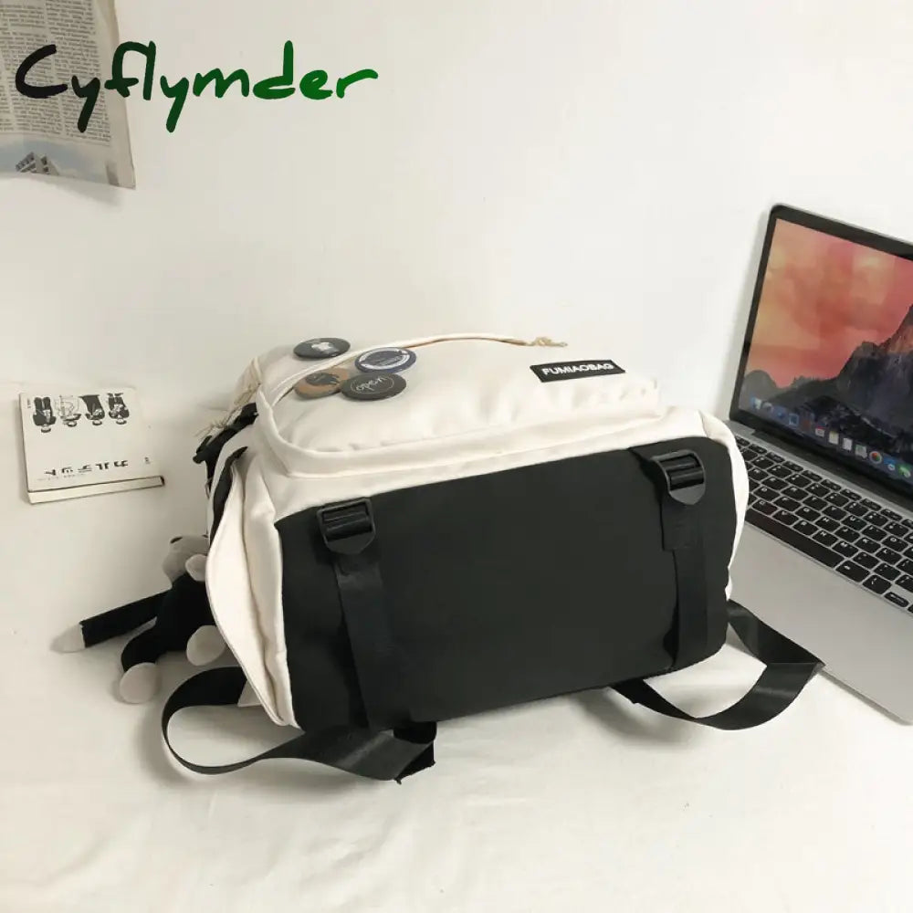 Cyflymder Cool Trendy Ladies Male Badge Bag Men Women Travel Net School Backpack Girl Boy Mesh