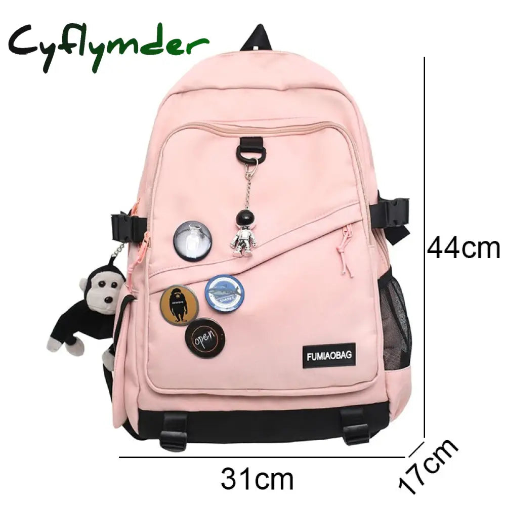 Cyflymder Cool Trendy Ladies Male Badge Bag Men Women Travel Net School Backpack Girl Boy Mesh