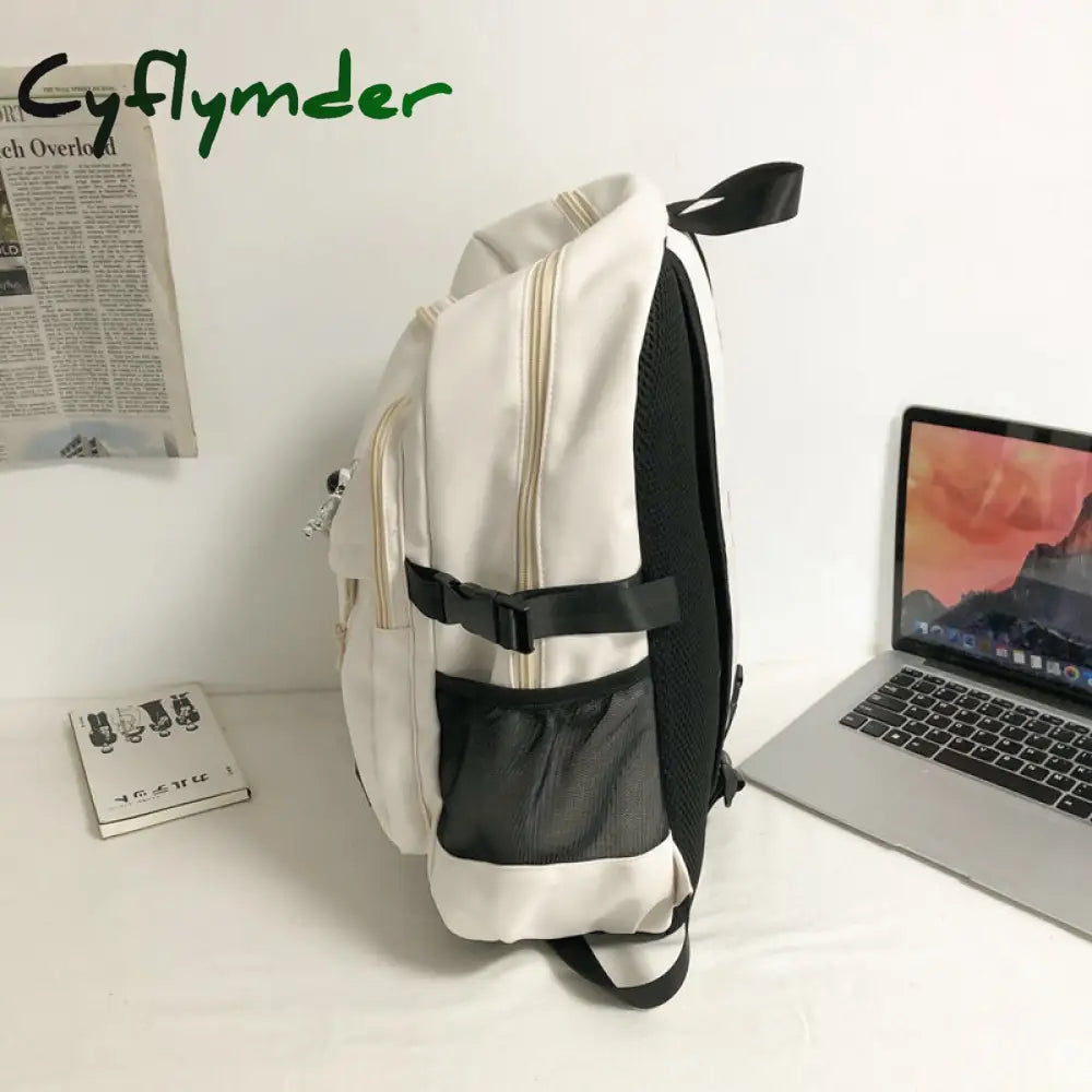 Cyflymder Cool Trendy Ladies Male Badge Bag Men Women Travel Net School Backpack Girl Boy Mesh
