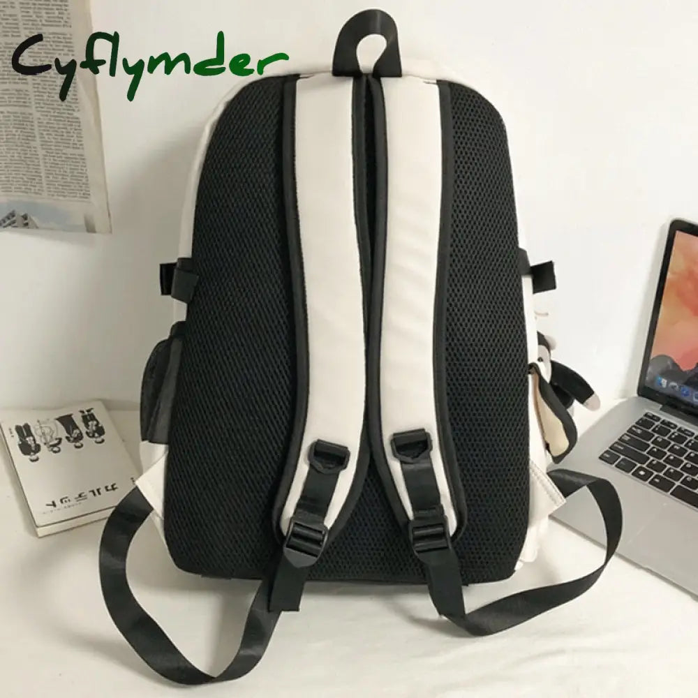 Cyflymder Cool Trendy Ladies Male Badge Bag Men Women Travel Net School Backpack Girl Boy Mesh
