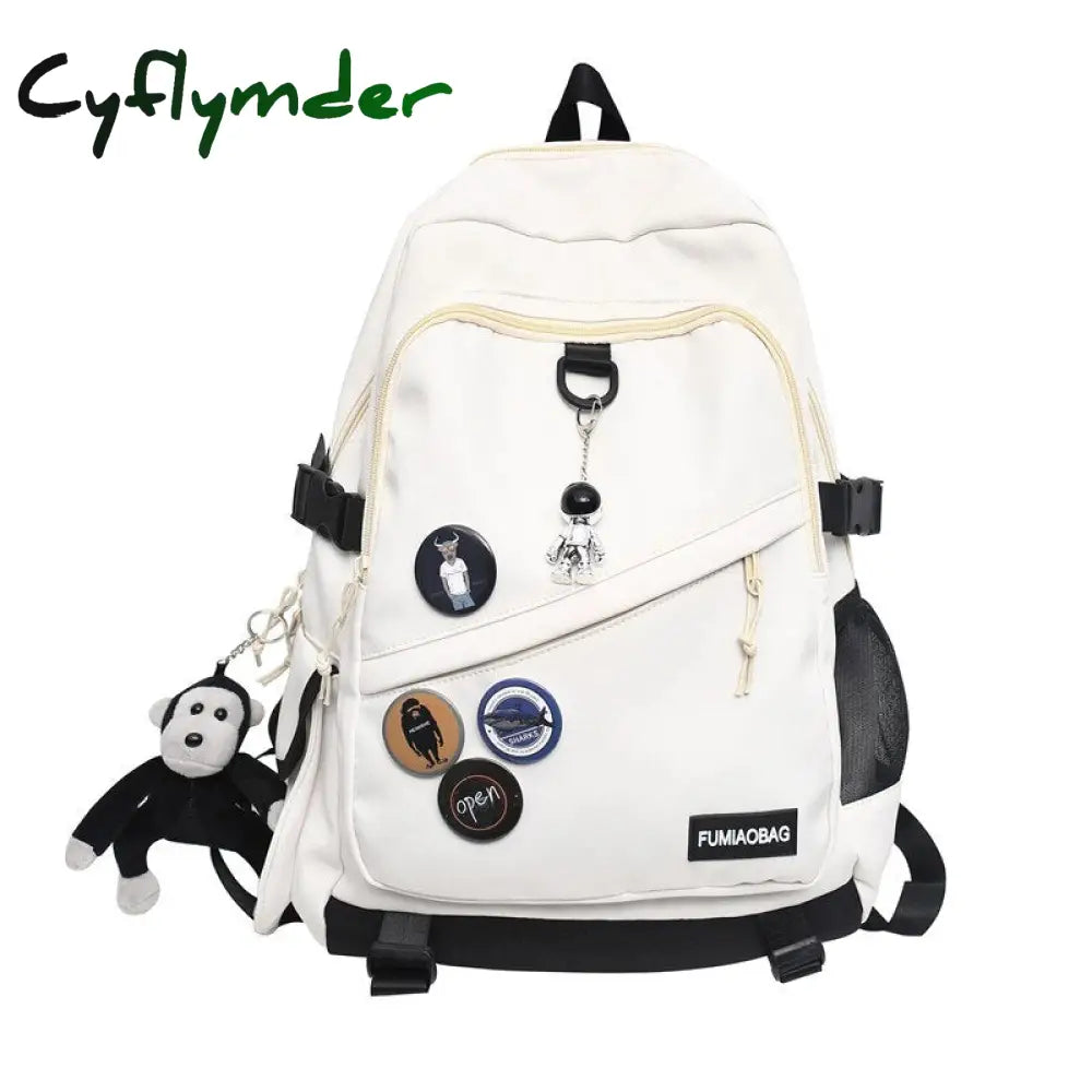 Cyflymder Cool Trendy Ladies Male Badge Bag Men Women Travel Net School Backpack Girl Boy Mesh