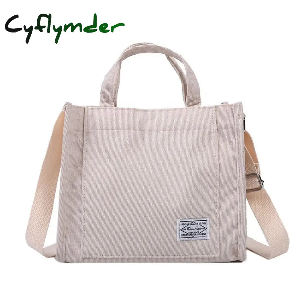 Cyflymder Corduroy Ladies Handbags New Trend Single Shoulder Bag Solid Color Buckle Messenger Small