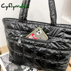 Cyflymder Cotton Large Capacity Women’s Bag Ladies Shoulder Bags High Quality Handbag Fashion