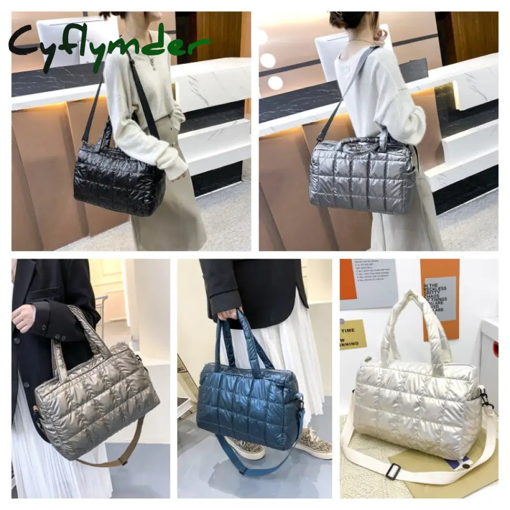 Cyflymder Cotton Large Capacity Women’s Bag Ladies Shoulder Bags High Quality Handbag Fashion