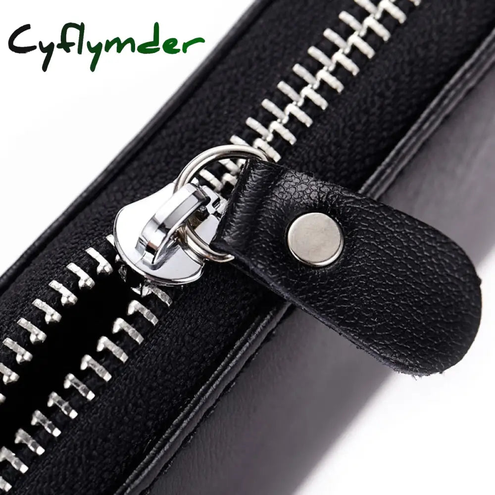 Cyflymder Cow Split Leather Men Women Key Holder House Keychain Bag Organizer Car Case Pouch