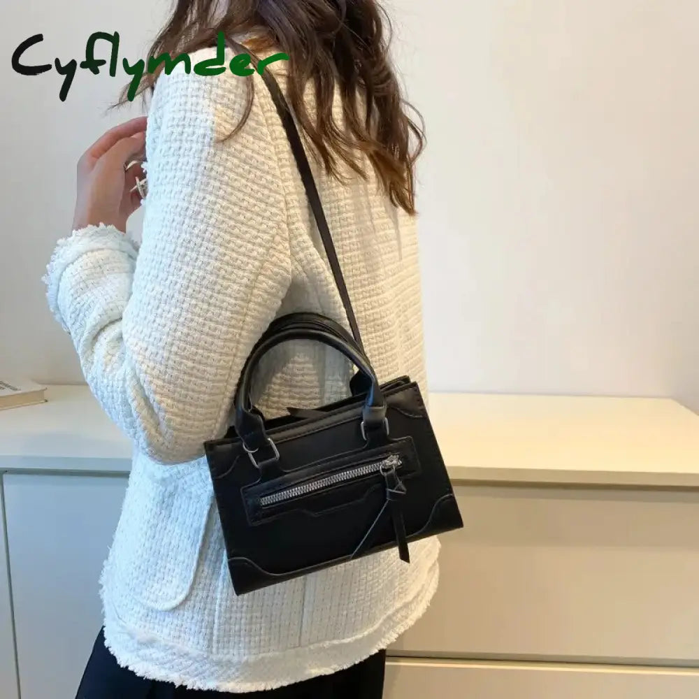 Cyflymder Crossbody Bag For Women New Fashion Casual Western Style Shoulder Handbag Simple Texture